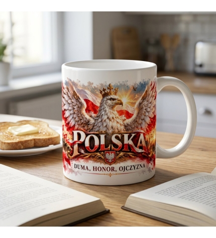 Kubek Patriotyczny Polska Duma Honor Ojczyzna 330 ml