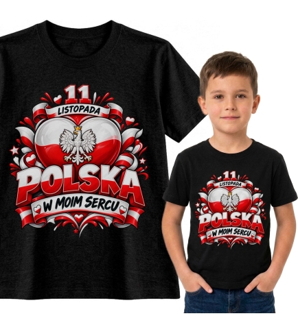 Koszulka dziecięca Polska w Moim Sercu, 11 listopada