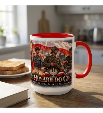 Kubek Patriotyczny Pokolenia, Od Husarii Do Gromu,czerwony
