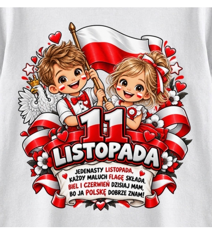 Koszulka dziecięca 11 Listopada Polska,Święto Niepodległości,1918