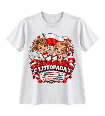 Koszulka dziecięca 11 Listopada Polska,Święto Niepodległości,1918