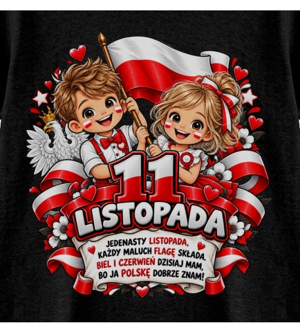 Koszulka dziecięca 11 Listopada Polska,Święto Niepodległości,1918