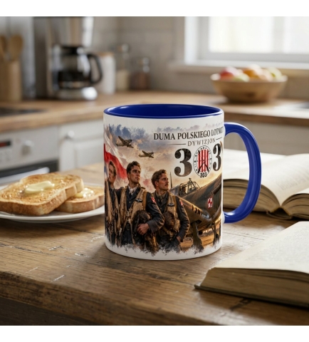 Kubek Patriotyczny Duma Polskiego Lotnictwa Dywizjon 303 niebieski