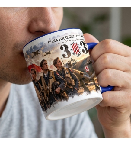 Kubek Patriotyczny Duma Polskiego Lotnictwa Dywizjon 303 niebieski