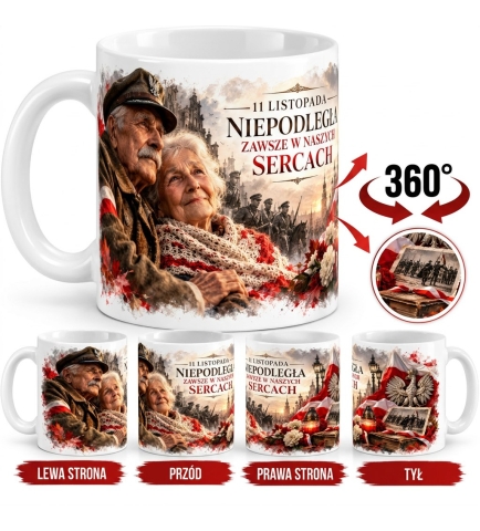 Kubek Patriotyczny Zawsze w Naszych Sercach Święto Niepodległości