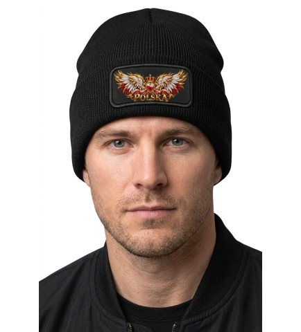 Czapka Zimowa Patriotyczna Polska Skrzydła, Sercem Dla Niej