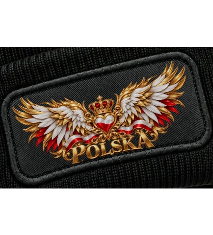 Czapka Zimowa Patriotyczna Polska Skrzydła, Sercem Dla Niej