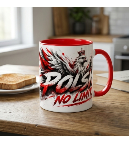 Kubek Patriotyczny Polska No Limits, czerwony