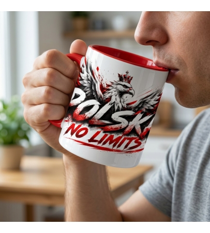 Kubek Patriotyczny Polska No Limits, czerwony