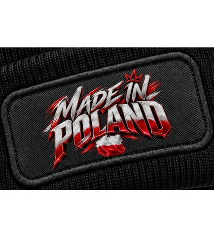 Czapka Zimowa Patriotyczna Made in Poland, Biało Czerwona