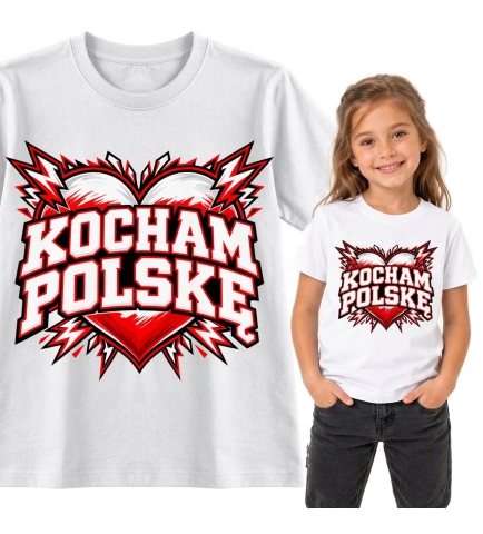 Koszulka dziecięca Kocham Polskę 4, Mali Patrioci