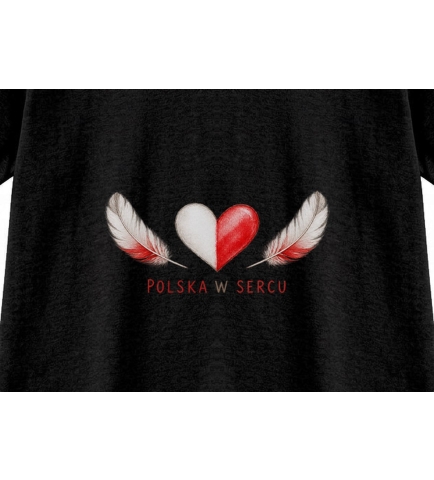 Koszulka dziecięca Polska w sercu, polska nasza ojczyzna