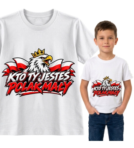 Koszulka dziecięca Kto Ty Jesteś,Biało-Czerwone Dzieciaki