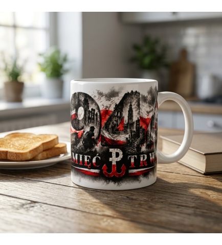 Kubek Patriotyczny Pamięć Trwa, Pamiętamy 1944, biały