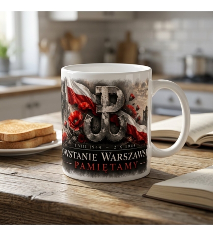 Kubek Patriotyczny Pamiętamy, Powstanie Warszawskie, biały