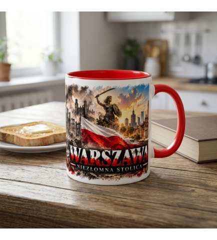 Kubek Patriotyczny Niezłomna Warszawa, Nasza Stolica, Czerwony
