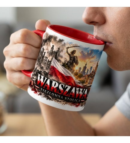 Kubek Patriotyczny Niezłomna Warszawa, Nasza Stolica, Czerwony