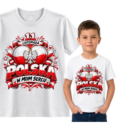 Koszulka dziecięca Polska w Moim Sercu, 11 Listopada