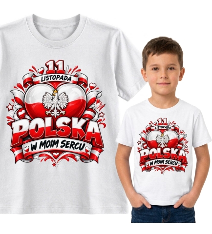 Koszulka dziecięca Polska w Moim Sercu, 11 Listopada