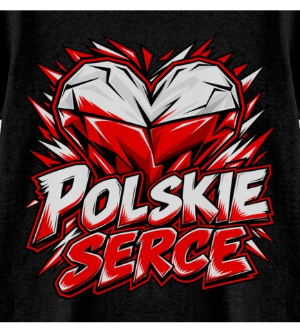 Koszulka dziecięca Polskie Serce,mały polak wielki patriota