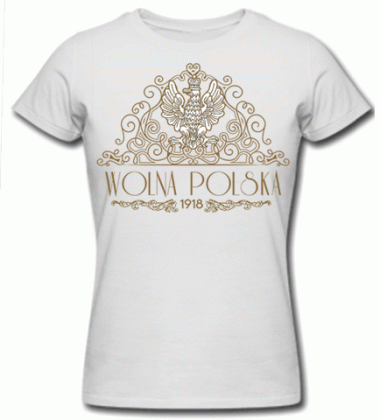 Koszulka damska termoaktywna WOLNA POLSKA